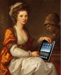 CC2.0 Portrait with Bust of Minerva and iPad courtesy of Mike Licht via Flickr