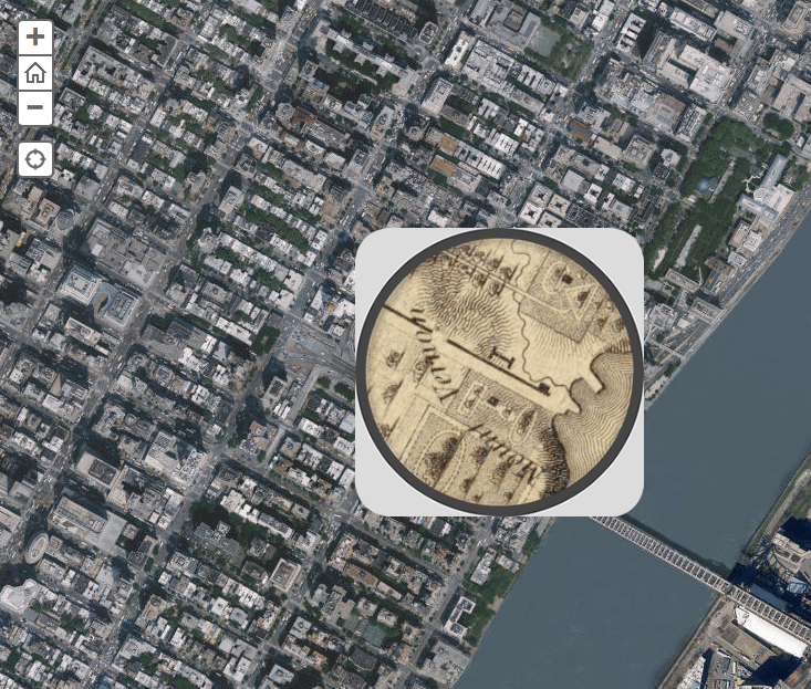 Screen Shot of Interactive Map of NYC